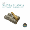 Kit Salvia Blanca, Selenita y Palo Santo