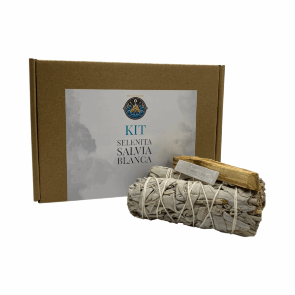 Kit Salvia Blanca, Selenita y Palo Santo