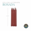 Vela Rosada 3 Unidades