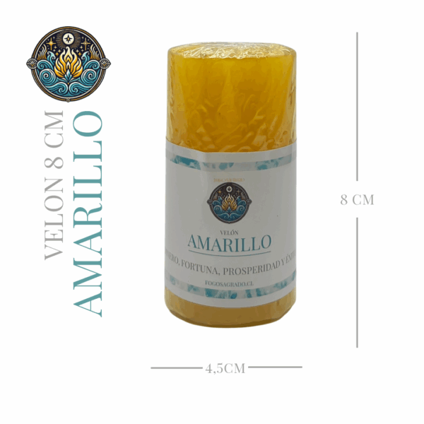 Velón Amarillo 8cm