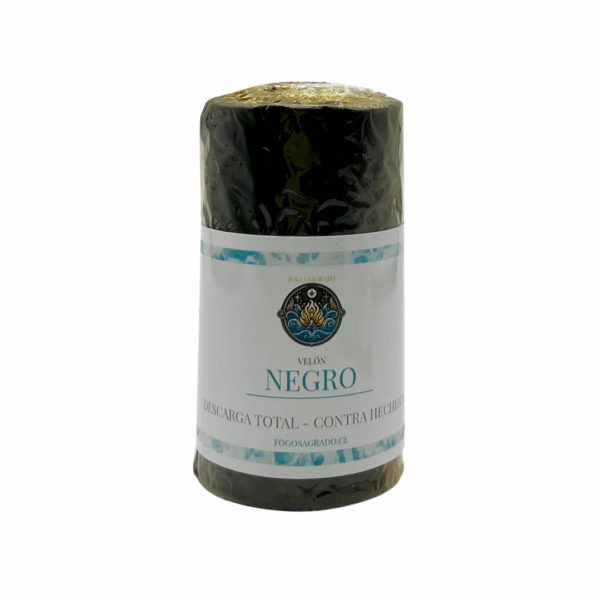 Velón Negro 8cm