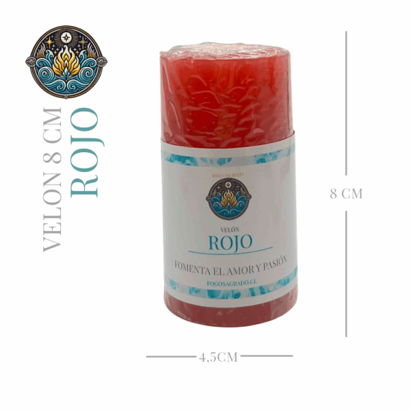 Velones Web Rojo-1 Velón Rojo 8cm